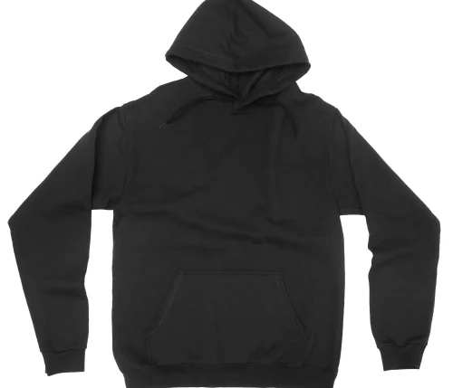 Marsboy Men's Black Hoodie Without Zip