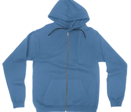 Marsboy Men's Blue Colored Hoodie with Zip