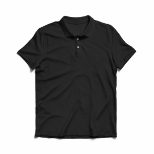 Marsboy Plain Black Polo T-shirt for men