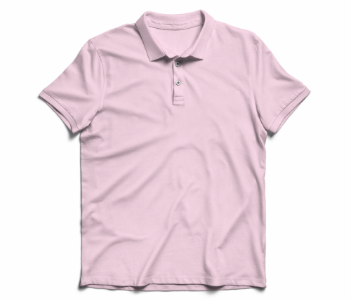 Marsboy Plain Soft Pink Polo T-shirts