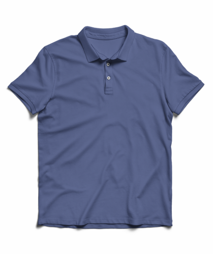 Marsboy Marlin Blue Plain Polo T-shirt