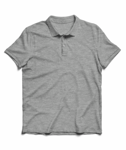 Marsboy Plain Grey Polo T-shirt for men