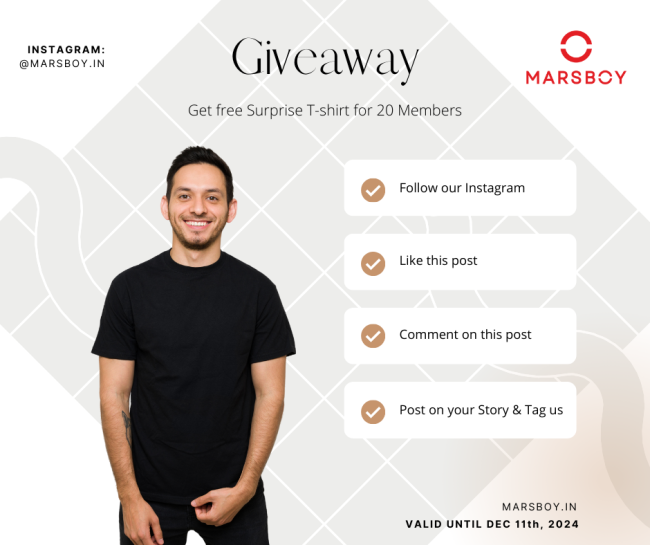 Marsboy Free T-shirt Giveaway