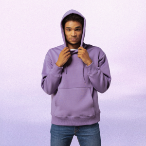 Plain Lavender Loopknit Hoodie